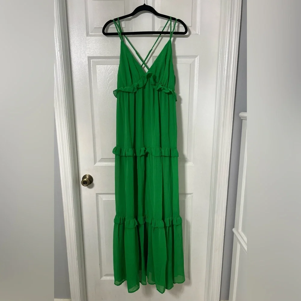 Flying Tomato Vibrant Green Strappy Maxi Dress - Picture 5 of 10